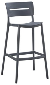 BAR STOOL POLYPROPYLENE SNOD2  GREY 37,2x50x101,5Hcm.