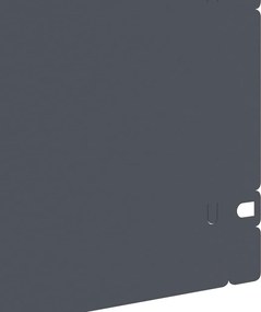 vidaXL Περιγράμματα γκαζόν 10 pcs Ανθρακί 103 x 0,05 x 22 εκ Ατσάλι
