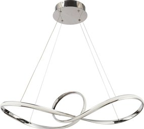 Φωτιστικό Οροφής LED Dimmable Homelighting Malbera 77-8126 Chrome