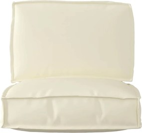 vidaXL Σετ Μαξιλαριών Πάγου 2 pcs Κρεμ Ύφασμα Όξφορντ