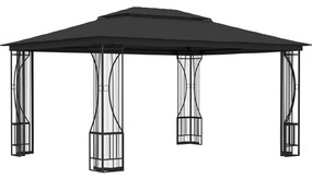 vidaXL Κιόσκι με Δίχτυα Ανθρακί 300 x 400 x 265 εκ.