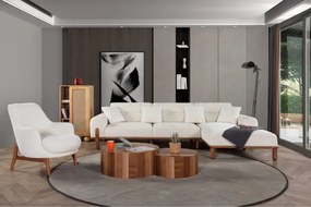 Stewehome Γωνιακός καναπές με λειτουργία κρεβατιού μοντέρνου στιλ