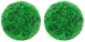 vidaXL Πυξάρια Τεχνητά Σχήμα Μπάλας 2 τεμ. 22 εκ.