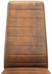 vidaXL Καρέκλες φαγητού 2 pcs Καφέ 41.5 x 48 x 99 εκ