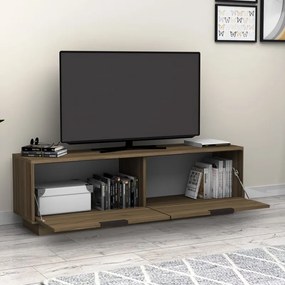 Έπιπλο τηλεόρασης Lisa καρυδί 140x35x43εκ