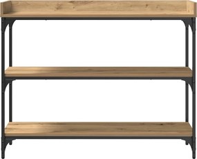 vidaXL Τραπέζι Κονσόλας artisan δρυς 100 x 30 x 80 εκατοστά