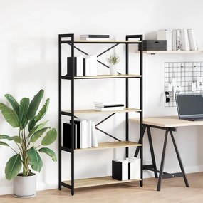 vidaXL Ράφι Βιβλίων Δρύς Sonoma 80 x 30 x 155 εκ Επεξεργασμένο ξύλο
