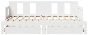 vidaXL Καναπές Κρεβάτι Συρόμενος Χωρίς Στρώμα 90x190 εκ. &amp; Συρτάρια