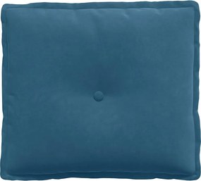 vidaXL Μαξιλάρι Πλάτης Μπλε 50 x 45 εκ. Υφασμάτινο Κορντουρά