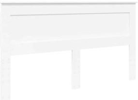 vidaXL Κρεβάτι Αποθήκης Λευκό 200 x 200 cm Επεξεργασμένο ξύλο