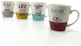 Κούπα -Coffee- 31.5cl Κεραμικό Σε 4 Σχέδια