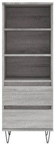 vidaXL Ντουλάπι Γκρι Sonoma 40x36x110 εκ. από Επεξεργασμένο Ξύλο