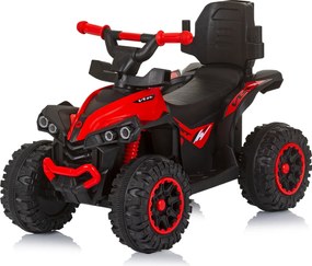 Ride on car with handle and canopy "ATV" red