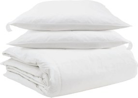 vidaXL Σετ Παπλωμάτων με μαξιλάρι 3 pcs Λευκό Φτέρος