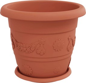 vidaXL Γλάστρες φυτών 6 pcs Κεραμιδί Ø 34 x 28 εκ Πλαστικό