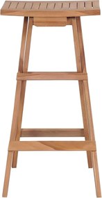 vidaXL Σκαμπό Μπαρ Πτυσσόμενα 4 τεμ. από Μασίφ Ξύλο Teak