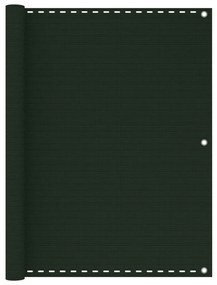 vidaXL Διαχωριστικό Βεράντας Σκούρο Πράσινο 120 x 300 εκ. από HDPE