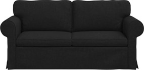 vidaXL Καναπές Μαύρο 175 x 82 x 80 εκ ύφασμα