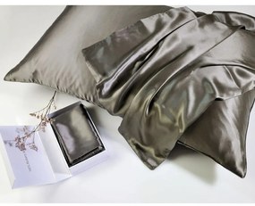 Μαξιλαροθήκη Mulberry Silk 41-0779 Dark Grey Down Town 50X75 Silk