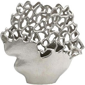 Βάζο 934-225-054 33x9x32cm Silver Αλουμίνιο