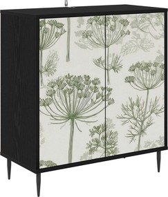 vidaXL Πλαϊνό γραφείο GOTHA Μαύρη Δρυς 69 x 33 x 76 εκ.