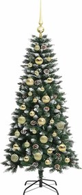 vidaXL Τεχνητό Χριστουγεννιάτικο Δέντρο με 150 LED Πράσινο 120 cm