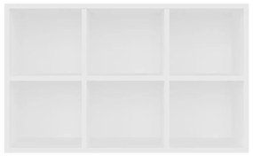 Ραφιέρα / Βιβλιοθήκη Λευκό 66x30x98 εκ. από Μοριοσανίδα - Λευκό
