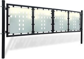vidaXL Πόρτα με Μονή Πόρτα Μαύρη 300x100 εκ.
