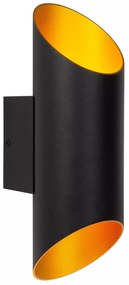 Φωτιστικό Επίτοιχο Lucide 09233-01-30 QUIRIJN Μαύρο Ματ (Black Mat)|Χρυσό Χρώμα (Gold Coloured)