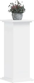 vidaXL Βάση Γλάστρας Λευκές 33x33x80 εκ. από Επεξεργασμένο Ξύλο