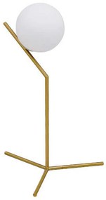 Φωτιστικό Επιτραπέζιο Elfis 01551 1xE27 Φ15cm White-Gold GloboStar