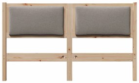 vidaXL Κεφαλάρι Άλλο Καφέ 140 cm Μασίφ ξύλο πεύκου