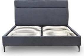 Κρεβάτι Marvel Megapap υφασμάτινο χρώμα ανθρακί 160x200εκ.