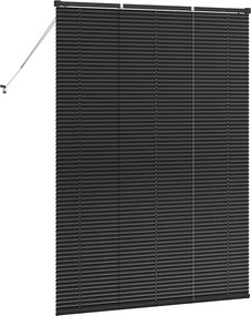 vidaXL Βενετσιάνικες Ρόδες Μαύρο 175 x 130 εκ Αλουμίνιο
