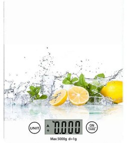 Ζυγαριά Κουζίνας Ψηφιακή Fresh 5kg 01-13288 20,5x16,5cm Multi Estia Glass
