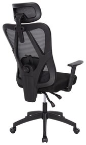 ΚΑΡΕΚΛΑ ΓΡΑΦΕΙΟΥ MEXER  ΜΑΥΡΟ MESH-ΜΕΤΑΛ.ΒΑΣΗ-NYLON ΣΚΕΛΕΤΟΣ 60x49x130Υεκ.