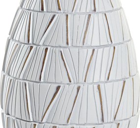 Βάζο DKD Home Decor Λευκό Ρητίνη Σύγχρονη (18 x 18 x 50 cm)