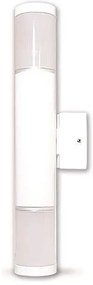 Σποτ Φωτιστικό Τοίχου Αλουμινίου-Plexiglass Up-Down 133 AL LIGHTUP-133.AL.W-Λευκό 133.AL.W