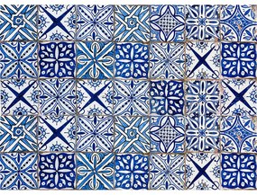 Πλάτη προστασίας τοίχου εστιών κουζίνας Blue Azulejos L
