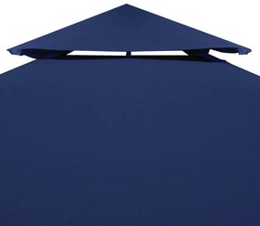 VidaXL Κάλυμμα για Κιόσκι 2 Επιπέδων Μπλε 4 x 3 μ. 310 γρ./μ²