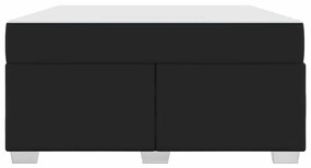 vidaXL Σκελετός Κρεβατιού Άλλο Μαύρο 160 x 200 cm Τεχνητό δέρμα