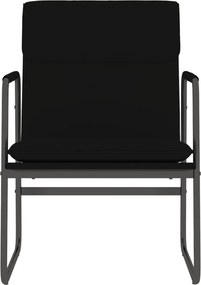 vidaXL Πολυθρόνα Μαύρη 55 x 64 x 80 εκ. από Συνθετικό Δέρμα
