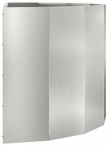 vidaXL Γλάστρα Ασημί 90 x 45 x 50 εκ. Επικαλυμμένος Χάλυβας