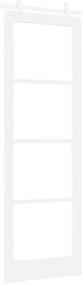vidaXL Συρόμενη Πόρτα Λευκό 78 x 232 cm Ξύλο και μέταλλο