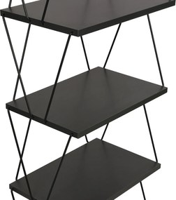 Βιβλιοθήκη Balaban 48x31x165εκ - Ανθρακί