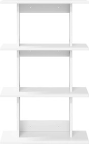 vidaXL Ράφι Τοίχου Επιτοίχιο Λευκό 56 x 20 x 90 εκ Επεξεργασμένο Ξύλο