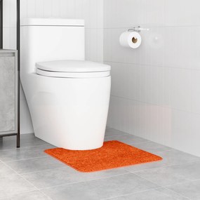 vidaXL Πατάκι μπάνιου U-σχήματος Σκούρο Γκρι 50x50 εκ Πολυπροπυλένιο Αντιολισθητικό
