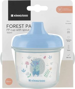 Ποτήρι Εκπαιδευτικό 150ml Kikka Boo Forest Party Blue