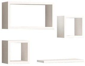 Ραφιέρα Τοίχου Babine 84x15x44cm White