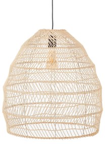 Artekko Bamboo Φωτιστικό Οροφής Μονόφωτο (Ε27) Φυσική Απόχρωση (50x50x50)cm - 023-3362